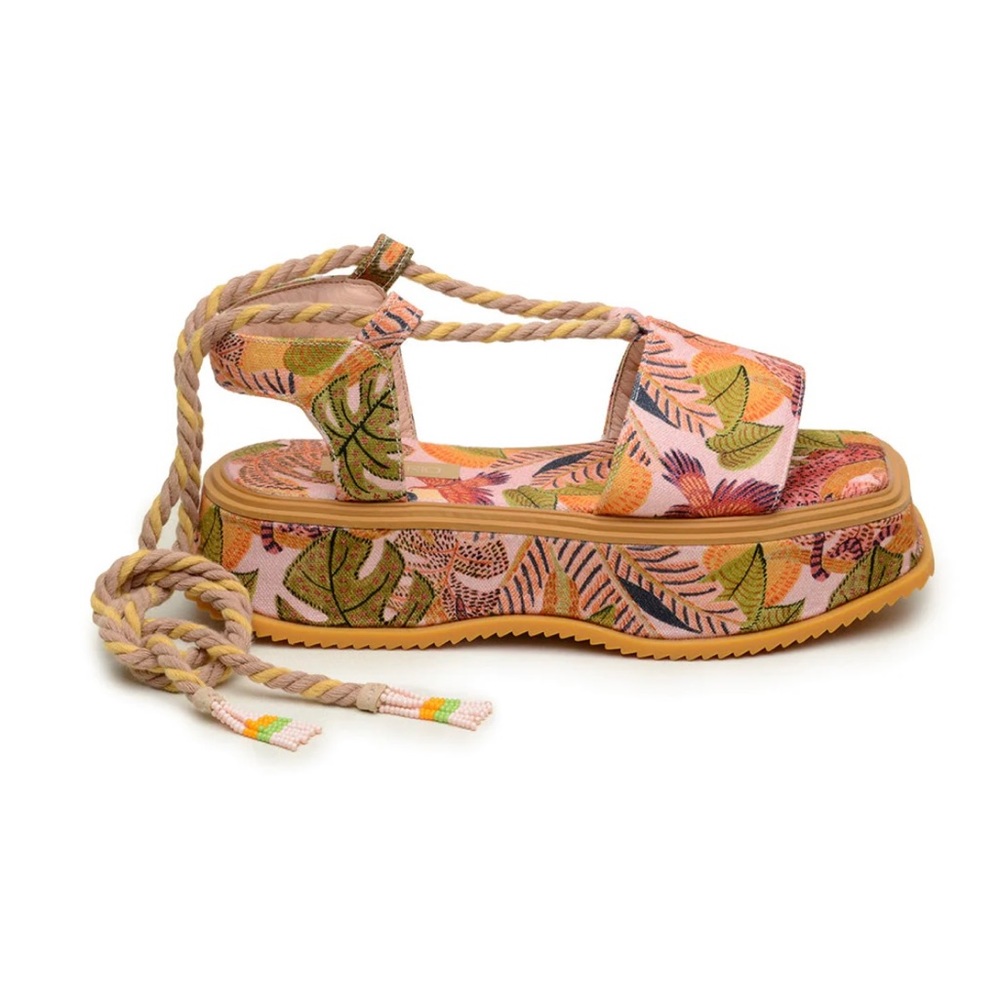 Size US 11 Farm Rio Summer Dream Platform Sandal